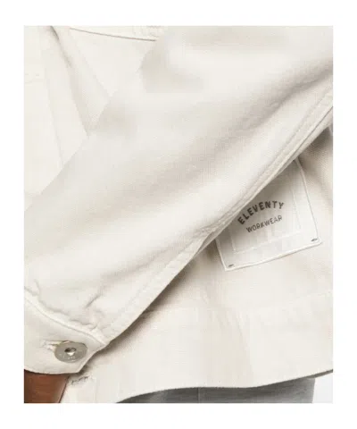 Eleventy Flap-pocket Jacket In White