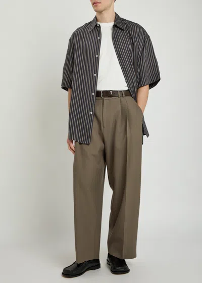 Studio Nicholson Striped Shirt In Multi
