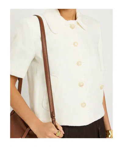 Etro Embroidered Linen Jacket In Multi