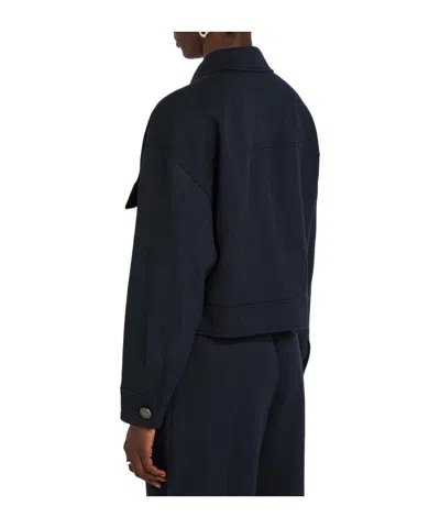 Brunello Cucinelli Herringbone Stretch-wool Jacket In Black