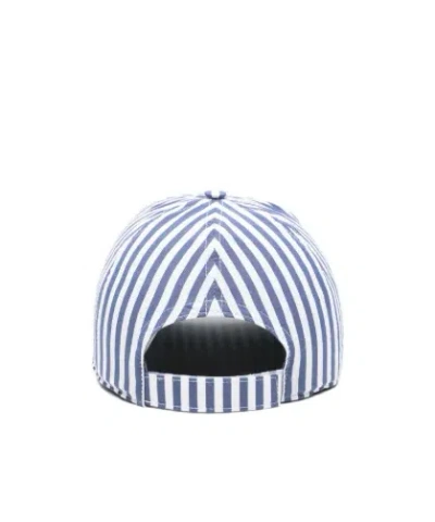 Herno Striped Baseball Cap In Multi