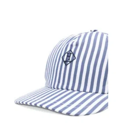 Herno Striped Baseball Cap In Multi