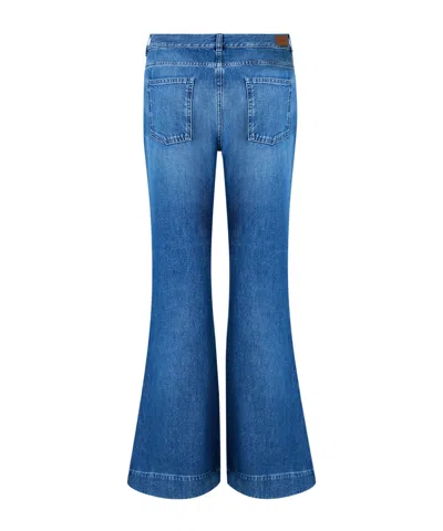 Moncler Mid-rise Slightly Flared Trousers In Multi