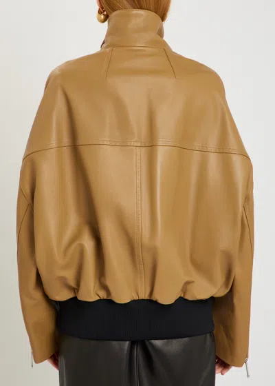 Khaite Leather Jacket In Multi