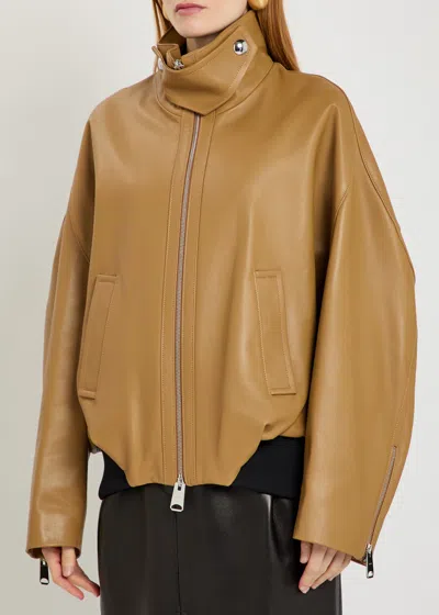 Khaite Leather Jacket In Multi