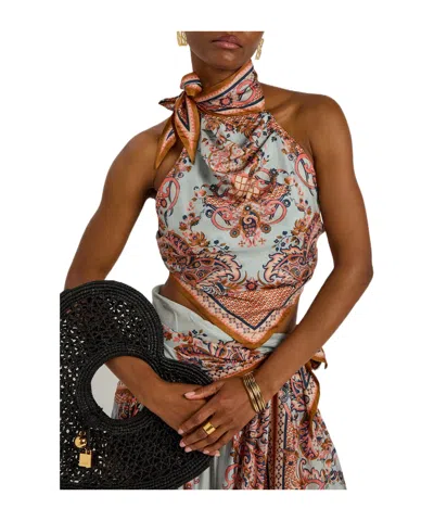 Zimmermann Versatile Printed Top In Blue