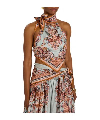 Zimmermann Versatile Printed Top In Blue