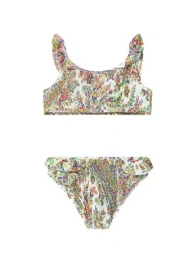 Etro Ruffled Printed Bikini In Multi