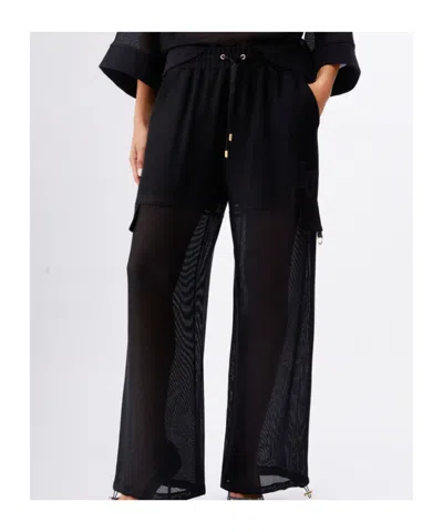 Liu •jo Liu Jo Drawstring Cargo Pants In Black