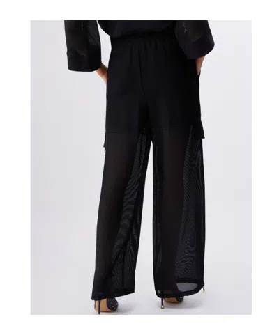 Liu •jo Liu Jo Drawstring Cargo Pants In Black