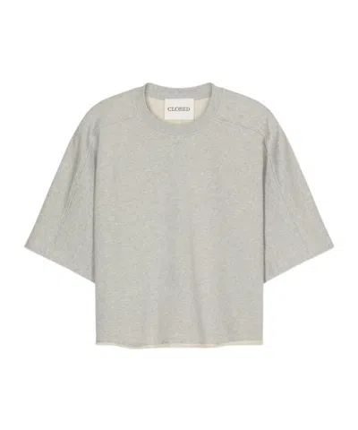 Closed Deep Yoke T-shirt In Silver