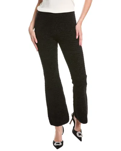 Sandro Chenille Wool-blend Pant In Black