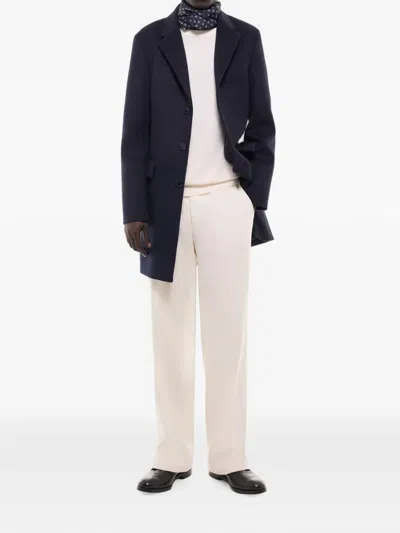 Fursac Button-fastening Overcoat In Multi