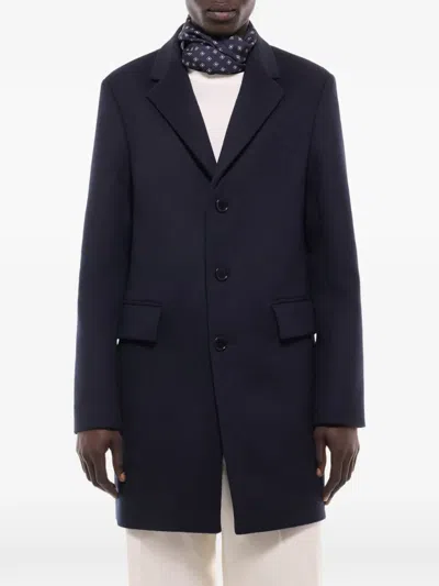 Fursac Button-fastening Overcoat In Multi