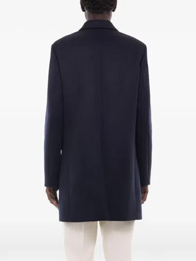 Fursac Button-fastening Overcoat In Multi