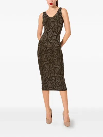 Wolford Python-print Tank Top In Brown