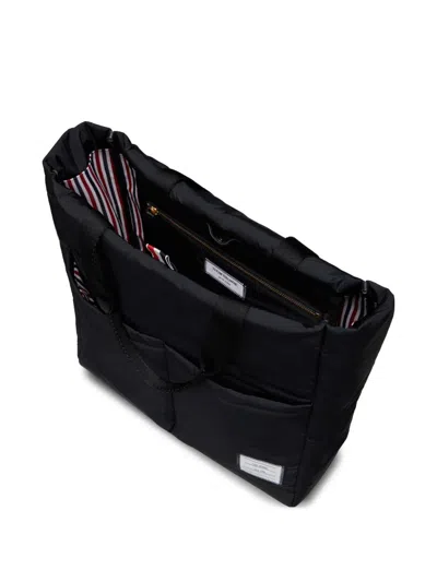 Thom Browne Poly Twill Canvas Shoulder Bag In Pattern