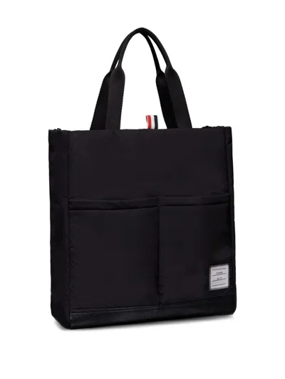 Thom Browne Poly Twill Canvas Shoulder Bag In Pattern