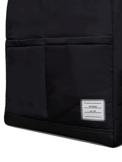 Thom Browne Poly Twill Canvas Shoulder Bag In Pattern