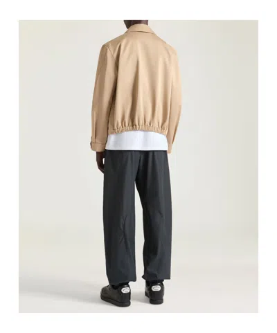 Givenchy Harrington Logo-patch Jacket In Gold