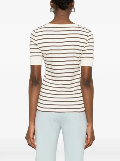 A.p.c. Striped T-shirt In White