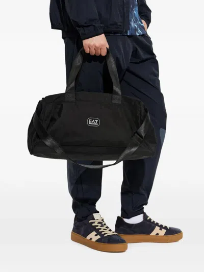 Ea7 Logo-patch Holdall In White