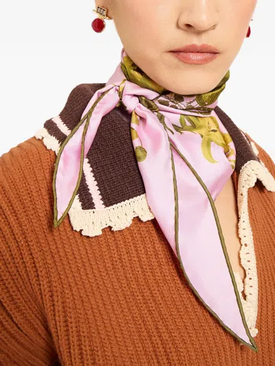 La Doublej Diamond Scarf In Multi