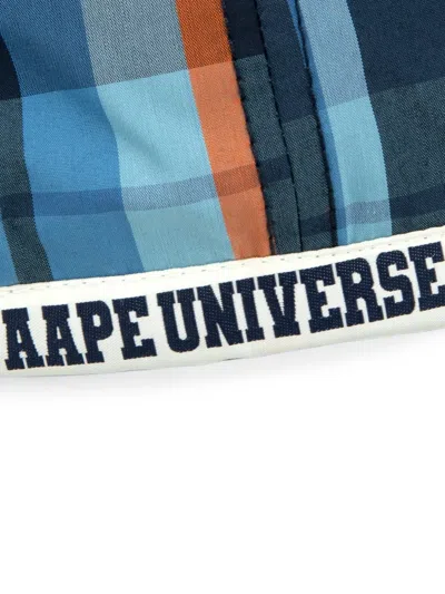 Aape By A Bathing Ape Moonface Plaid Cap In Multi