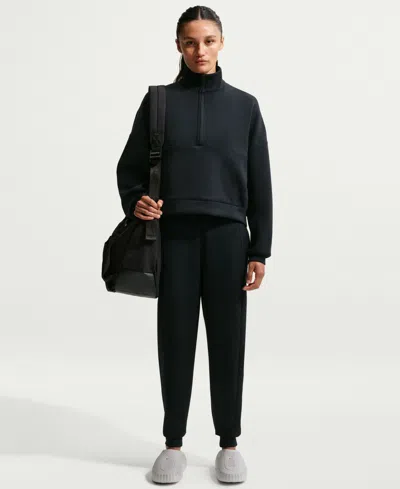 Nike Dri-fit Oversized Sweatshirt In Black,dark Smoke Grey