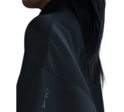 Nike Dri-fit Oversized Sweatshirt In Black,dark Smoke Grey