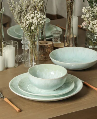 Stone Lain Riley 16pc Dinnerware Set In Green