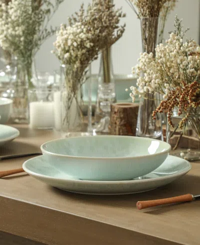 Stone Lain Riley 16pc Dinnerware Set In Green