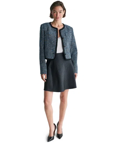 Bcbg Women's Collarless Button-front Jacket In Multi