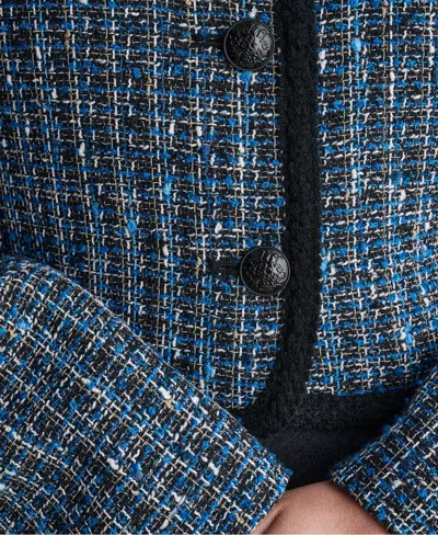 Bcbg Women's Collarless Button-front Jacket In Multi
