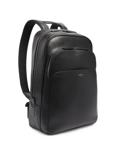 Lancel 15'6 Edgard Leather Backpack In Black