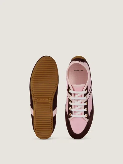 Givenchy Slim Suede-trim Panelled Sneakers In Multi