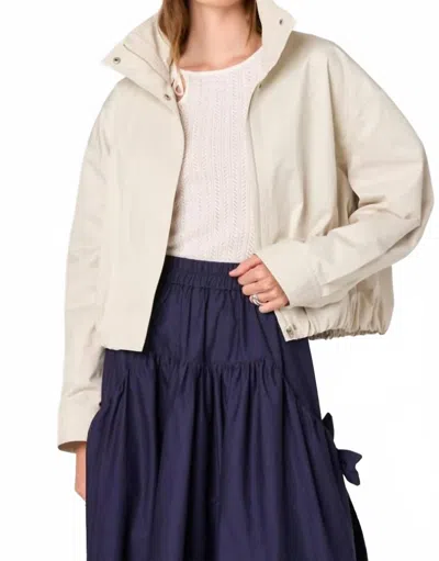 Astr Cooper Oversized Bomber Jacket In Bone In Neutral