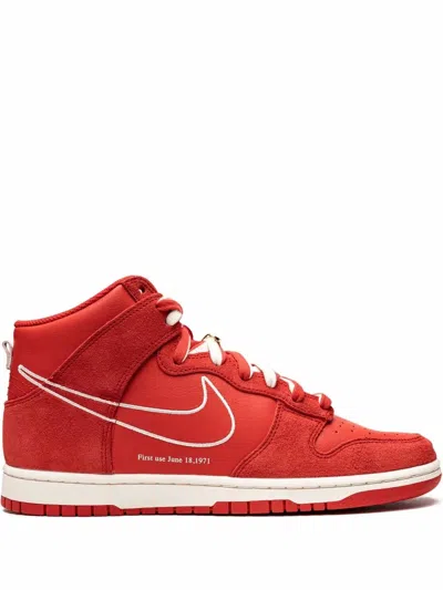 Nike Dunk High Se First Use Red In Red