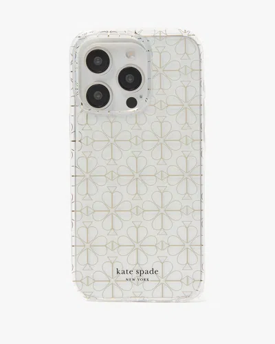 Kate Spade Flower Iphone 16 Pro Max Case In Gold