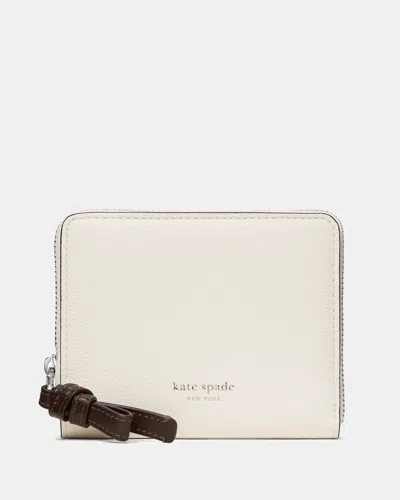 Kate Spade Loop Zip Around Wallet In Beige