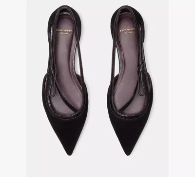 Kate Spade Loop Flat In Black