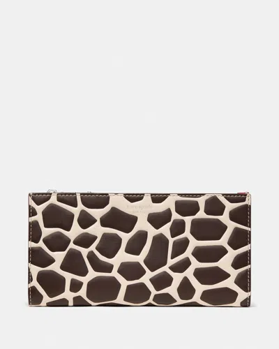 Kate Spade Classic Giraffe Large Bifold Wallet In Multi