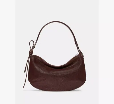 Kate Spade Loop Dot Suede Shoulder Bag In Brown