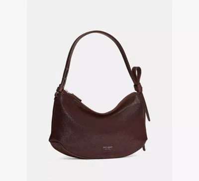 Kate Spade Loop Dot Suede Shoulder Bag In Brown