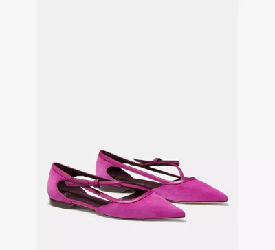Kate Spade New York Loop Pointed Toe Flat In Red