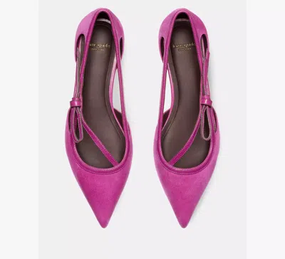 Kate Spade New York Loop Pointed Toe Flat In Red