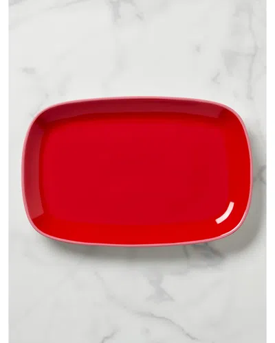 Kate Spade Make It Pop Serving Platter In Red