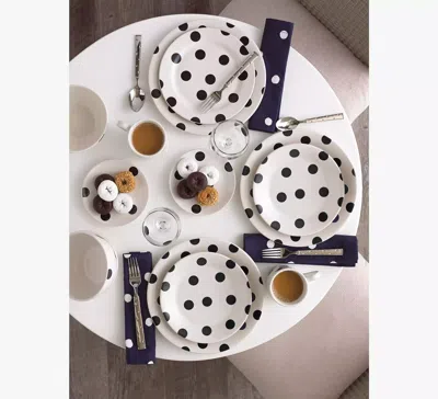 Kate Spade Deco Dot 12 Piece Dinnerware Set In White