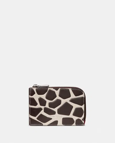Kate Spade Giraffe Mini Zip Card Case In Multi