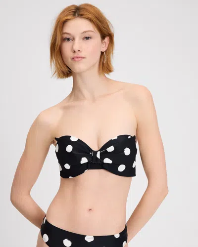 Kate Spade Bow Bra Top In Black
